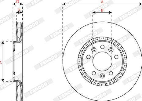 Ferodo DDF2783C - Kočioni disk www.molydon.hr