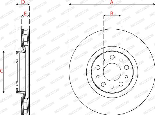 Ferodo DDF2776C - Kočioni disk www.molydon.hr