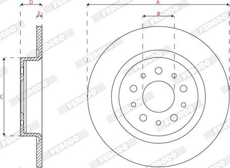 Ferodo DDF2778C - Kočioni disk www.molydon.hr