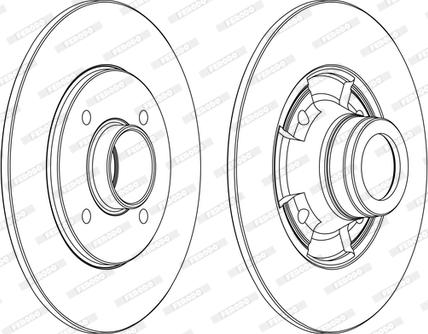 Ferodo DDF752C - Kočioni disk www.molydon.hr