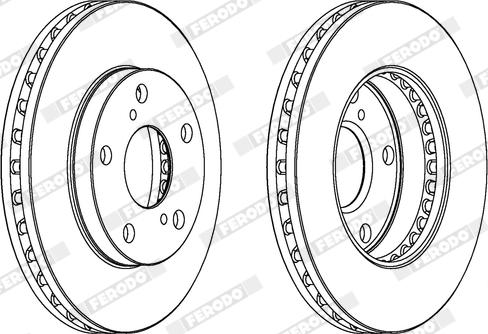 Ferodo DDF702X - Kočioni disk www.molydon.hr