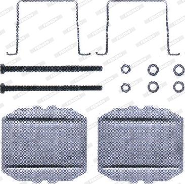 Ferodo FBA460 - Komplet pribora, Pločica disk kočnice www.molydon.hr