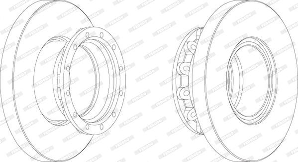 Ferodo FCR245A - Kočioni disk www.molydon.hr