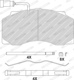 Ferodo FCV4463B - Komplet Pločica, disk-kočnica www.molydon.hr