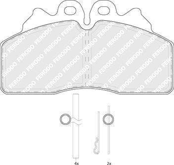 Ferodo FCV4254B - Komplet Pločica, disk-kočnica www.molydon.hr