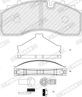 Ferodo FCV5209B - Komplet Pločica, disk-kočnica www.molydon.hr