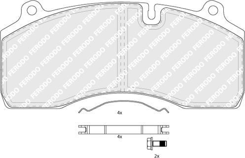 Ferodo FCV1815B - Komplet Pločica, disk-kočnica www.molydon.hr