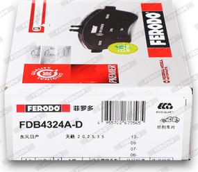 Ferodo FDB4324A-D - Komplet Pločica, disk-kočnica www.molydon.hr