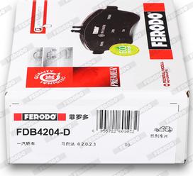 Ferodo FDB4204-D - Komplet Pločica, disk-kočnica www.molydon.hr