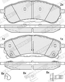 Ferodo FDB5390 - Komplet Pločica, disk-kočnica www.molydon.hr