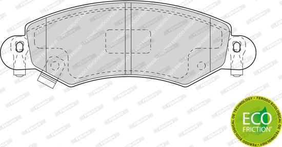 Ferodo FDB1423 - Komplet Pločica, disk-kočnica www.molydon.hr