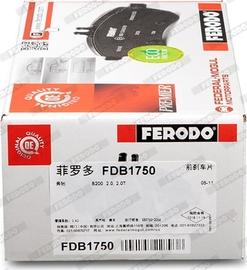 Ferodo FDB1750 - Komplet Pločica, disk-kočnica www.molydon.hr