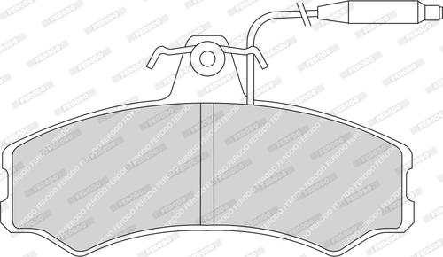Ferodo FDB287 - Komplet Pločica, disk-kočnica www.molydon.hr