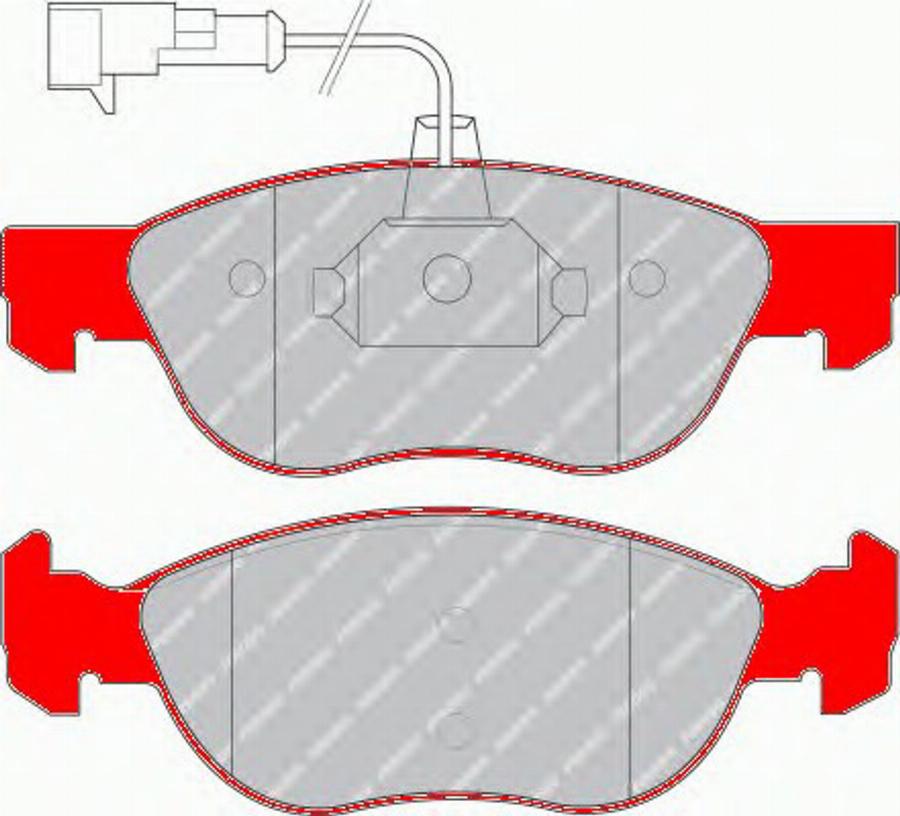 Ferodo FDS1056 - Komplet Pločica, disk-kočnica www.molydon.hr