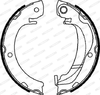 Ferodo FSB4036 - Komplet kočionih obloga, rucna kočnica www.molydon.hr