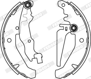 Ferodo FSB594SA - Komplet kočnica, bubanj kočnice www.molydon.hr