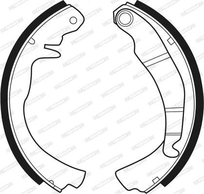 Ferodo FSB33 - Komplet kočnica, bubanj kočnice www.molydon.hr