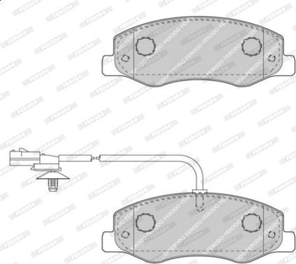 Ferodo FVR4349 - Komplet Pločica, disk-kočnica www.molydon.hr