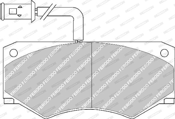 Ferodo FVR709 - Komplet Pločica, disk-kočnica www.molydon.hr