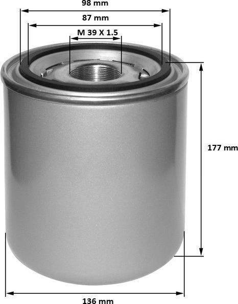 FIL Filter ZP 3916 - Uložak susaca zraka, kompresor www.molydon.hr