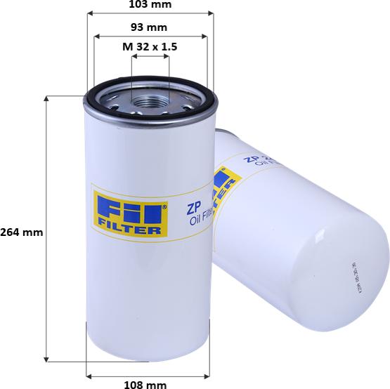 FIL Filter ZP 3484 - Filter za ulje www.molydon.hr