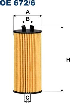 Filtron OE672/6 - Filter za ulje www.molydon.hr