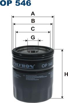 Filtron OP546 - Filter za ulje www.molydon.hr