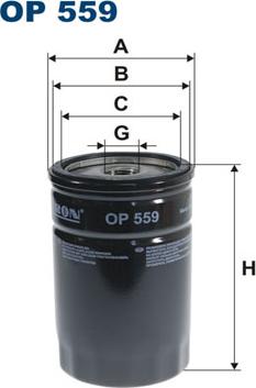 Filtron OP559 - Filter za ulje www.molydon.hr