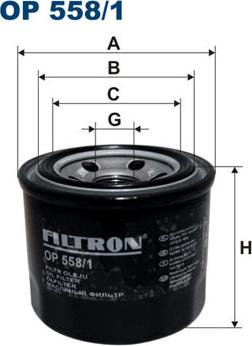 Filtron OP558/1 - Filter za ulje www.molydon.hr