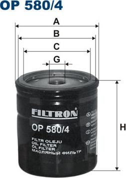 Filtron OP580/4 - Filter za ulje www.molydon.hr