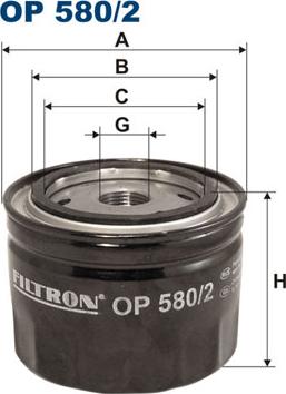 Filtron OP580/2 - Filter za ulje www.molydon.hr