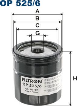 Filtron OP525/6 - Filter za ulje www.molydon.hr