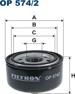 Filtron OP574/2 - Filter za ulje www.molydon.hr