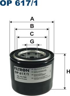 Filtron OP617/1 - Filter za ulje www.molydon.hr