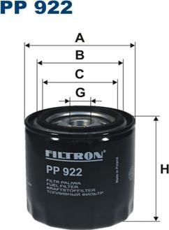 Filtron PP922 - Filter za gorivo www.molydon.hr