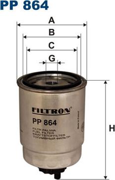 Filtron PP864 - Filter za gorivo www.molydon.hr