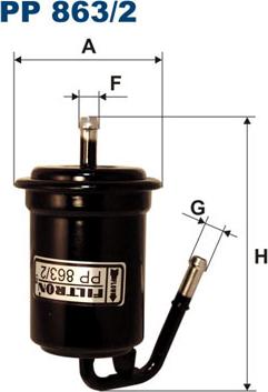 Filtron PP863/2 - Filter za gorivo www.molydon.hr