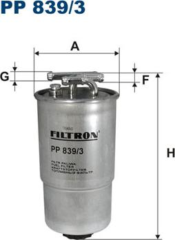 Filtron PP839/3 - Filter za gorivo www.molydon.hr