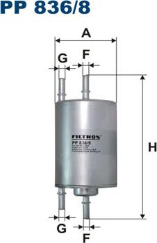 Filtron PP836/8 - Filter za gorivo www.molydon.hr