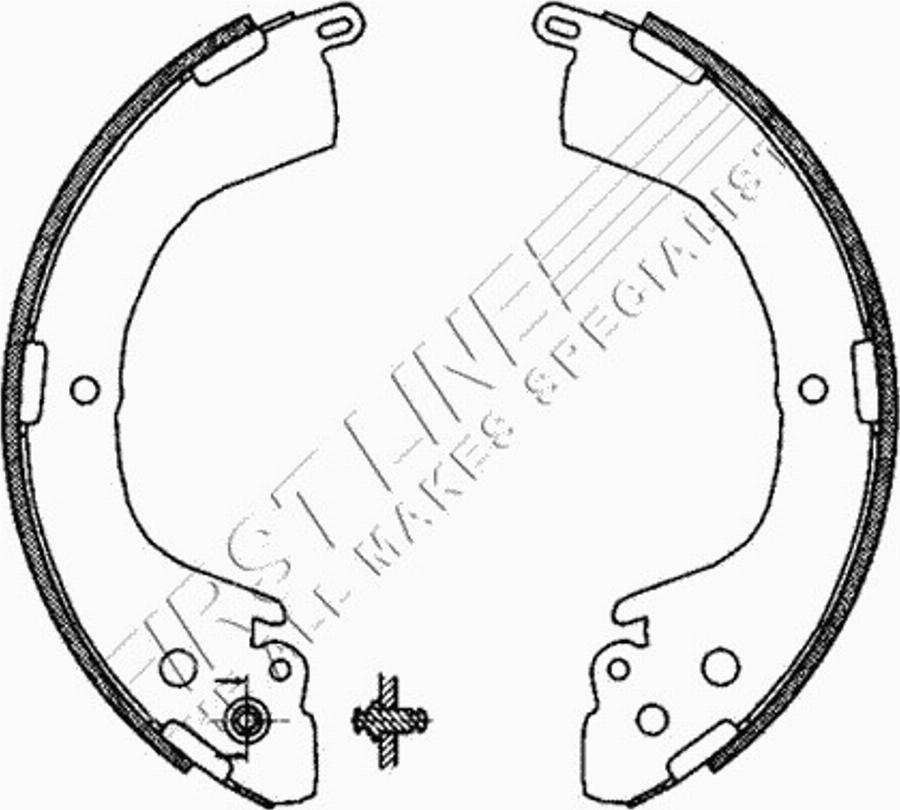 First Line FBS606 - Komplet kočnica, bubanj kočnice www.molydon.hr