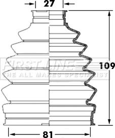 First Line FCB6009 - Manžeta, Pogonska osovina www.molydon.hr