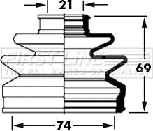 First Line FCB6006 - Manžeta, Pogonska osovina www.molydon.hr