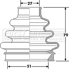 First Line FCB6177 - Manžeta, Pogonska osovina www.molydon.hr