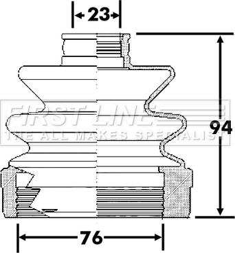 First Line FCB6311 - Manžeta, Pogonska osovina www.molydon.hr