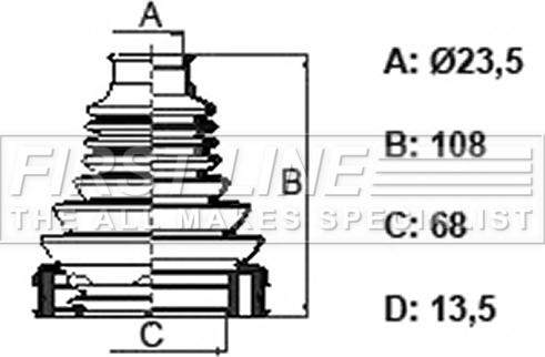 First Line FCB6325 - Manžeta, Pogonska osovina www.molydon.hr