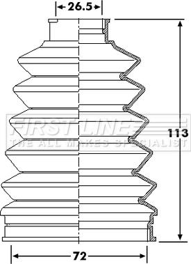 First Line FCB6268 - Manžeta, Pogonska osovina www.molydon.hr
