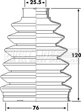 First Line FCB6233 - Manžeta, Pogonska osovina www.molydon.hr