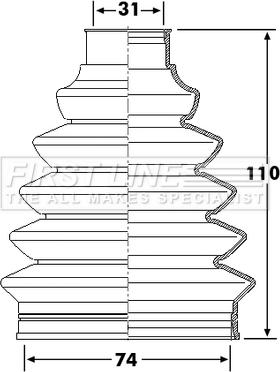 First Line FCB6232 - Manžeta, Pogonska osovina www.molydon.hr