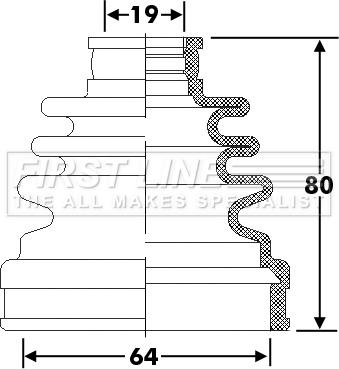 First Line FCB6272 - Manžeta, Pogonska osovina www.molydon.hr