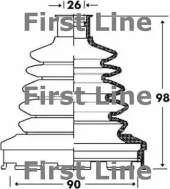 First Line FCB2917 - Manžeta, Pogonska osovina www.molydon.hr